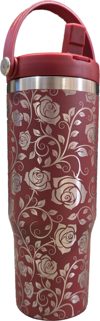 Red Rose Tumbler